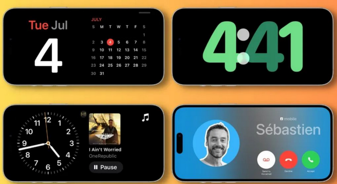 开江苹果手机维修分享iOS17横屏充电待机显示有什么好处 