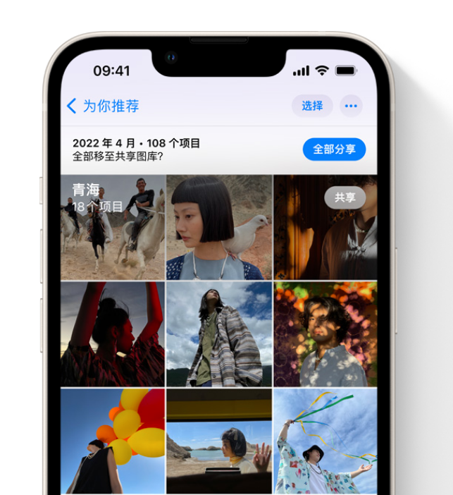 开江苹果维修网点分享在 iPhone 上使用共享图库 