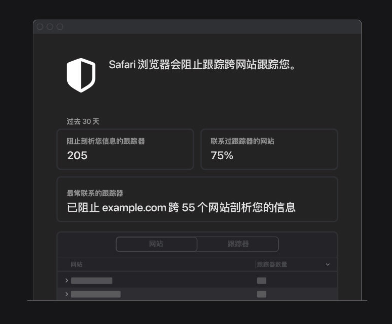 开江苹果手机维修分享如何在 Safari 浏览器中查看和打开隐私报告 