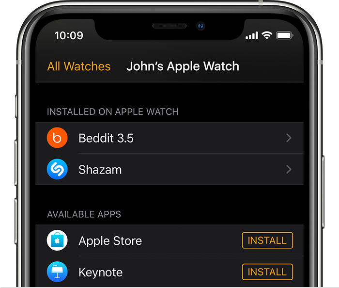 开江苹果手机维修分享如何在 Apple Watch 上下载应用 